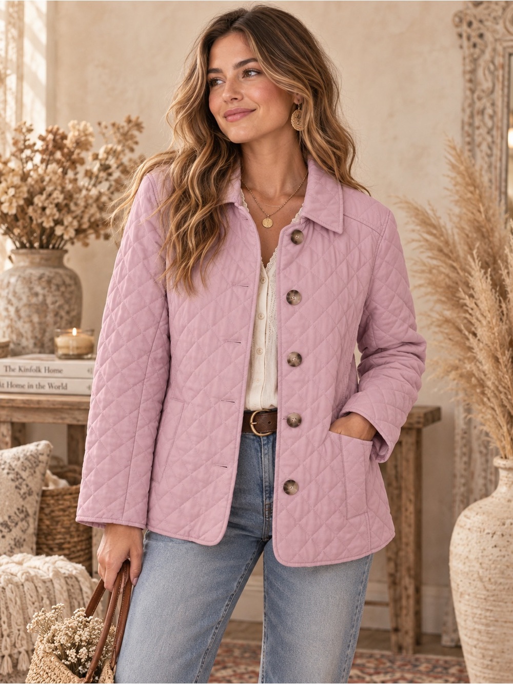 Chico’s Lavender Quilted Jacket